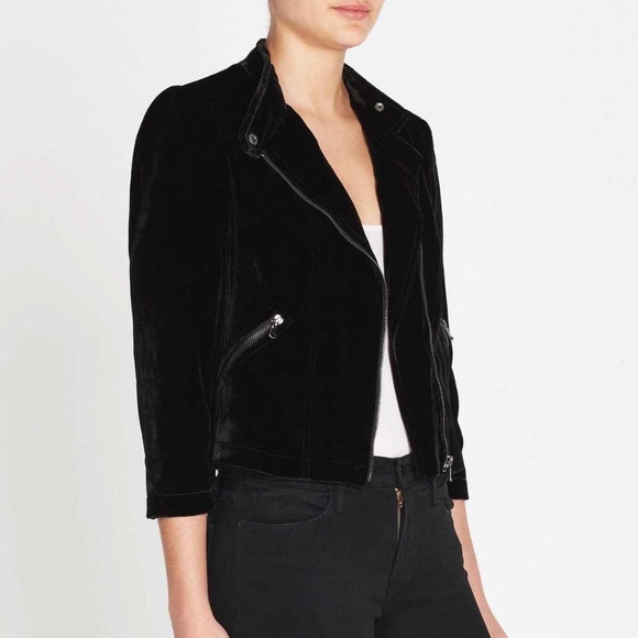 Rebecca Taylor velvet moto jacket XS - Picture 16 of 16